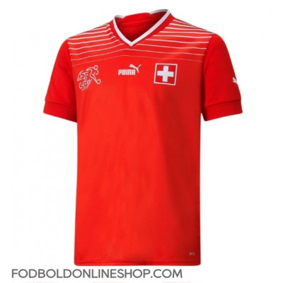 Schweiz Hjemmebanetrøje VM 2022 Kortærmet